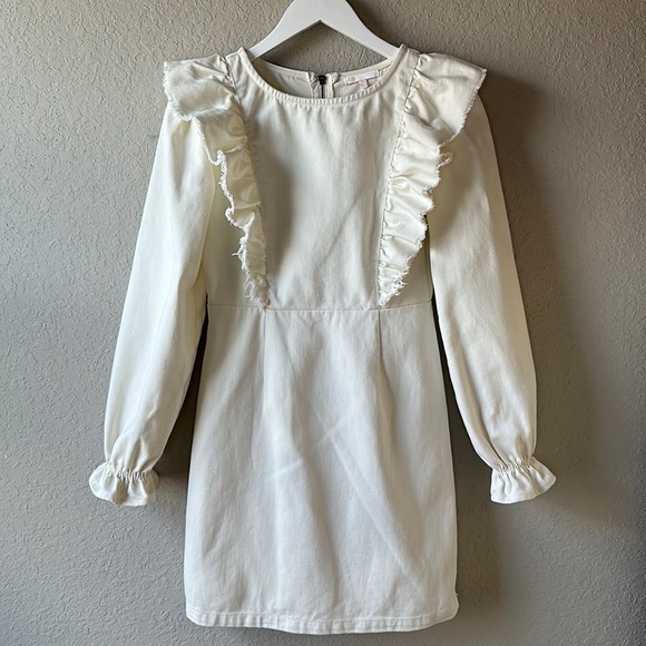 Gianni Bini Dresses & Skirts - GB Cream Colored Denim Dress Size Small